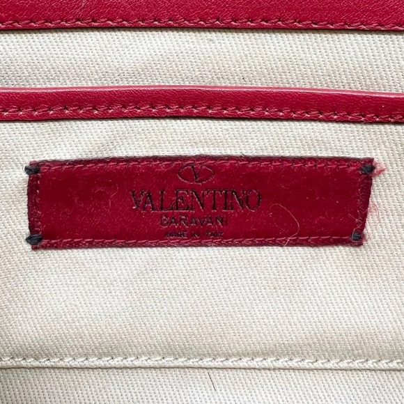 Valentino Red Mini Rockstud Bag - Picture 9 of 10